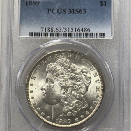 Dollars 1889 $1 MORGAN DOLLAR – PCGS MS-63 FLASHY WHITE