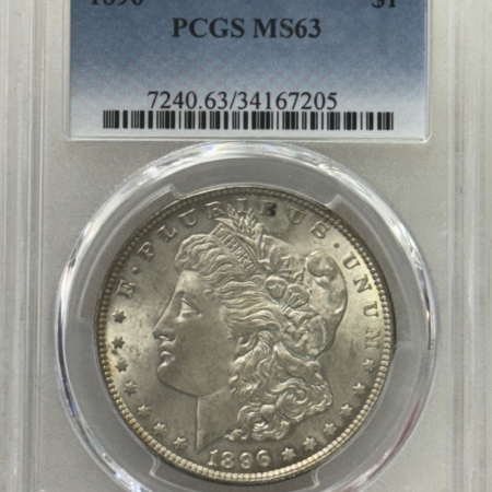 Dollars 1896 $1 MORGAN DOLLAR – PCGS MS-63, TONED