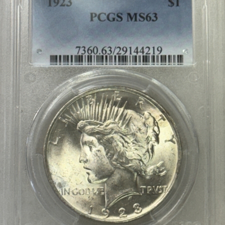 Dollars 1923 $1 PEACE DOLLAR – PCGS MS-63