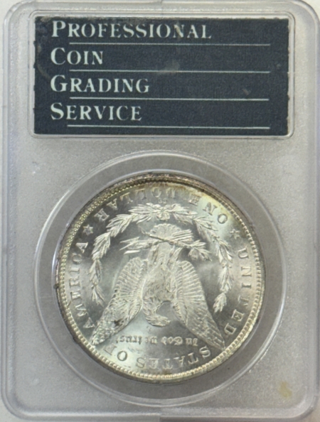 Dollars 1883-CC $1 MORGAN DOLLAR – PCGS MS-61, RATTLER HOLDER, PQ++! CARSON CITY!