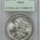 Dollars 1883-CC $1 MORGAN DOLLAR – PCGS MS-61, RATTLER HOLDER, PQ++! CARSON CITY!