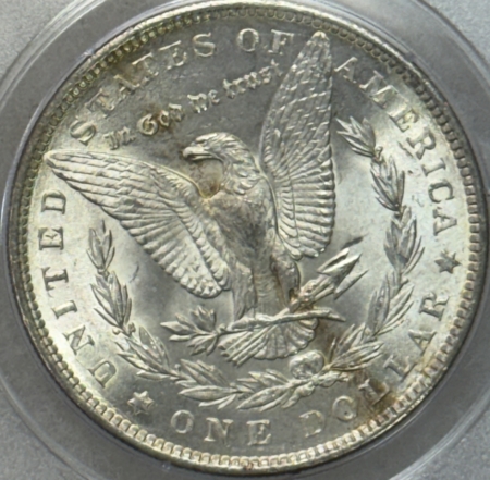 Dollars 1896 $1 MORGAN DOLLAR – PCGS MS-63, RATTLER HOLDER!