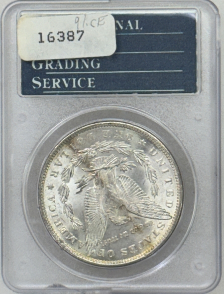 Dollars 1896 $1 MORGAN DOLLAR – PCGS MS-63, RATTLER HOLDER!