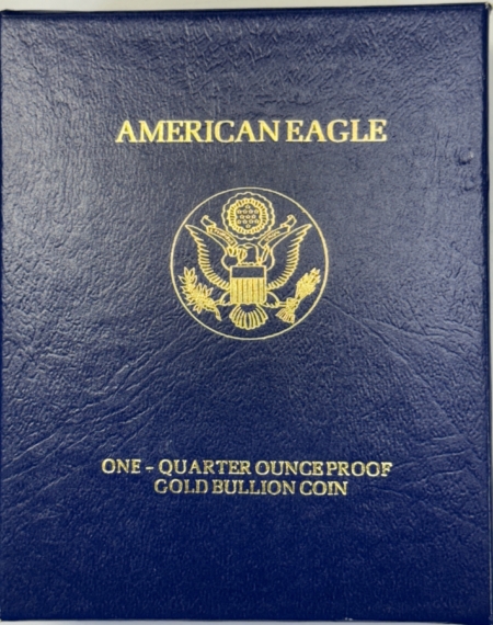 American Gold Eagles, Buffaloes, & Liberty Series 1992-P $10 PROOF 1/4 OZ AMERICAN GOLD EAGLE – GEM PROOF IN ORIGINAL BOX (NO COA)