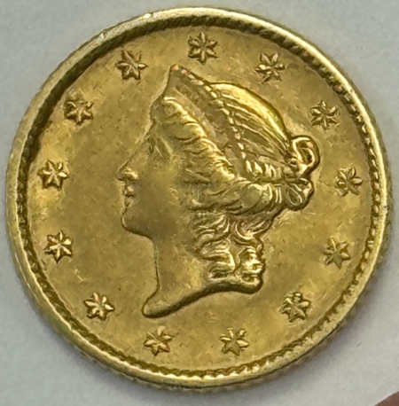 $1 1853 TYPE 1 $1 GOLD DOLLAR – HIGH GRADE EXAMPLE & CLOSE TO UNCIRCULATED