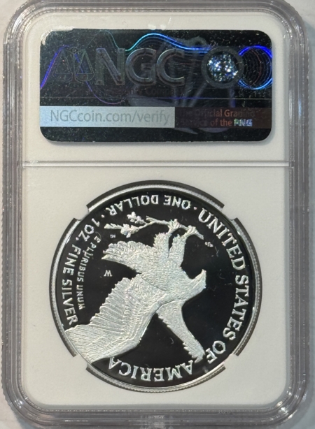 American Silver Eagles 2025-W PR AMERICAN SILVER EAGLE LASER ENGRAVED PRIVY NGC PF69 UCAM FIRST DAY ANA