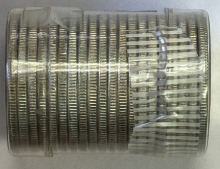 Coin Rolls 1960 FRANKLIN HALF DOLLARS – ORIGINAL BRILLIANT UNCIRCUALTED 20 COIN ROLL, NICE!
