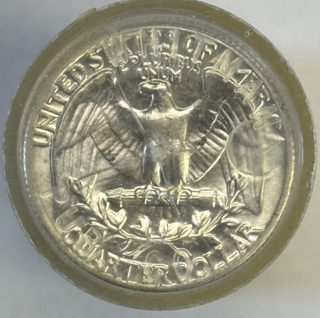 Coin Rolls 1963 WASHINGTON QUARTERS – ORIGINAL BRILLIANT UNCIRCULATED 40 COIN ROLL, NICE!