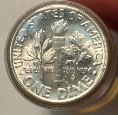 Coin Rolls 1960-P ROOSEVELT DIME ORIGINAL TUBED ROLL, FRESH GEM BU!