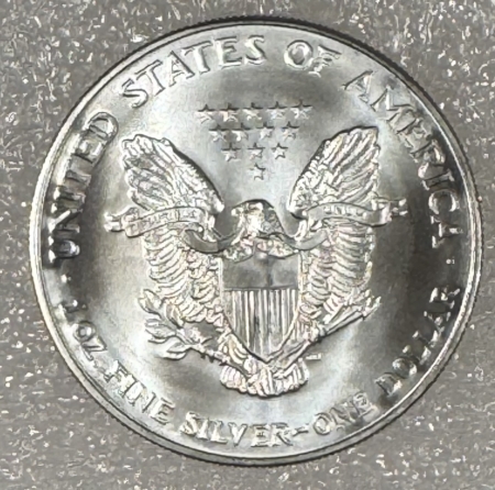American Silver Eagles 2002 1/2 ROLL OF AMERICAN SILVER EAGLES (10), FRESH B.U. IN ORIGINAL GOVT TUBE!