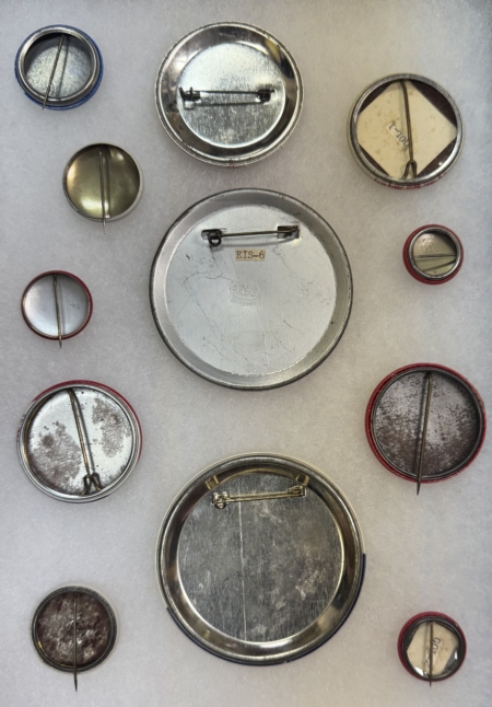 New Store Items 1940-76 PRESIDENTIAL CAMPAIGN BUTTON LOT, 12 DIFFERENT, SOME BETTER, EXC/NR-MINT