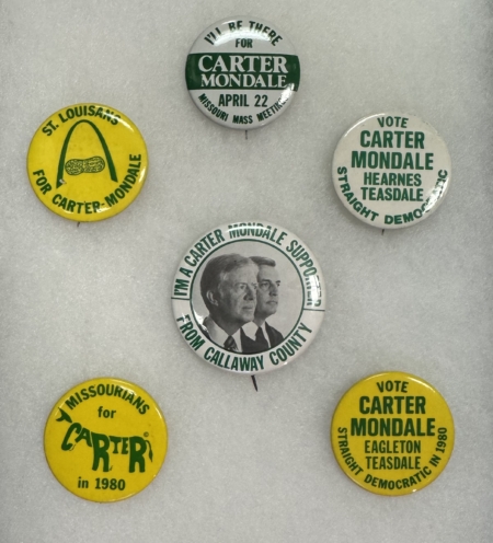 New Store Items JIMMY CARTER CAMPAIGN BUTTONS, MISSOURI-RELATED, 1 3/4″-2 1/4″, COOL LOT & MINT!