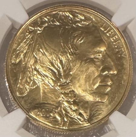 American Gold Eagles, Buffaloes, & Liberty Series 2016 $50 1 OZ GOLD BUFFALO, .9999 FINE-10TH ANNIVERSARY, NGC MS-69, SPOT-FREE!