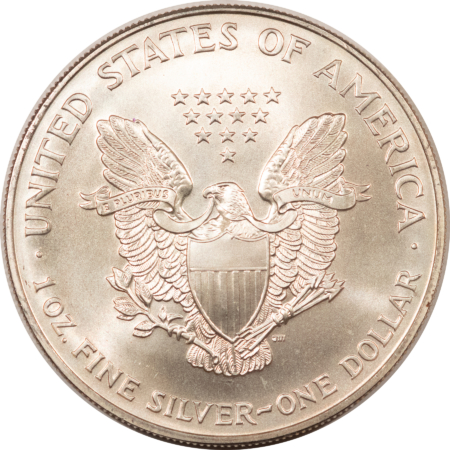 American Silver Eagles 1997 $1 AMERICAN SILVER EAGLE, 1 OZ, .999 – GEM BRILLIANT UNCIRCULATED!