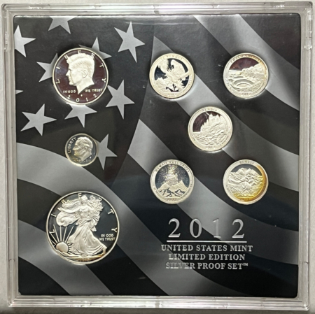 New Store Items 2012-S US LIMITED EDITION SILVER 8 COIN PROOF SET W/ PROOF SILVER EAGLE – IN OGP