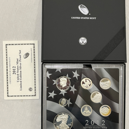 New Store Items 2012-S US LIMITED EDITION SILVER 8 COIN PROOF SET W/ PROOF SILVER EAGLE – IN OGP