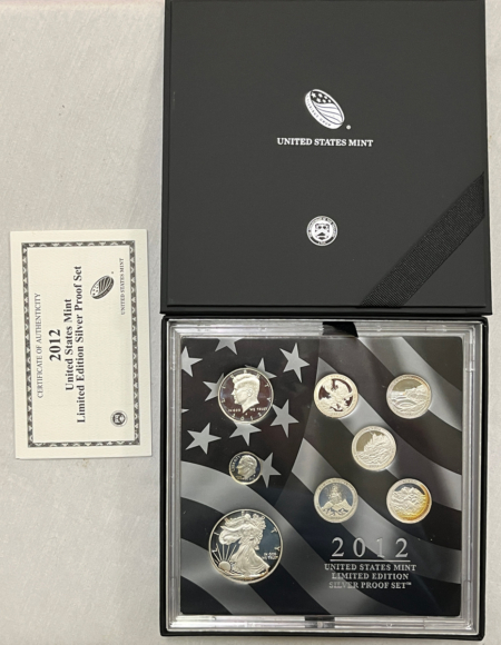 New Store Items 2012-S US LIMITED EDITION SILVER 8 COIN PROOF SET W/ PROOF SILVER EAGLE – IN OGP
