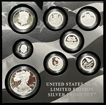New Store Items 2020-S US LIMITED EDITION SILVER 8 COIN PROOF SET W/ PROOF SILVER EAGLE – IN OGP