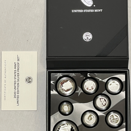 New Store Items 2020-S US LIMITED EDITION SILVER 8 COIN PROOF SET W/ PROOF SILVER EAGLE – IN OGP