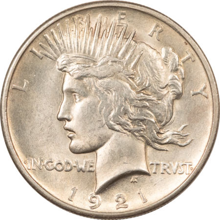 Dollars 1921-P $1 PEACE DOLLAR – CHOICE UNC DETAILS!