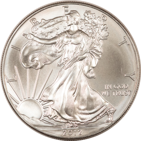 American Silver Eagles 2012 $1 AMERICAN SILVER EAGLE, 1 OZ .999 – UNCIRCULATED!