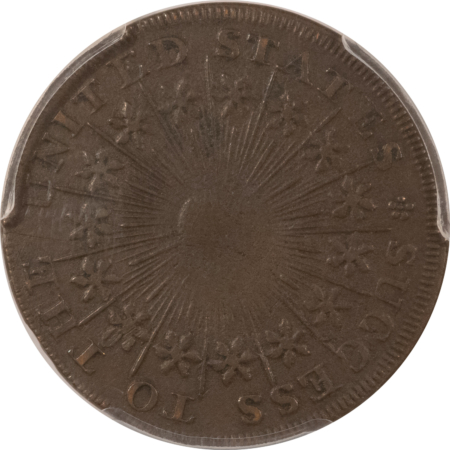 Colonials 1790s GEORGE WASHINGTON SUCCESS BROZE MEDAL LARGE PLAIN EDGE – PCGS XF-40, NEAT!
