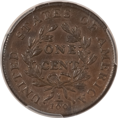 Draped Bust Large Cents 1798 DRAPED BUST LARGE CENT, SECOND HAIR STYLE PCGS AU-55 WELL STRUCK NICE COLOR