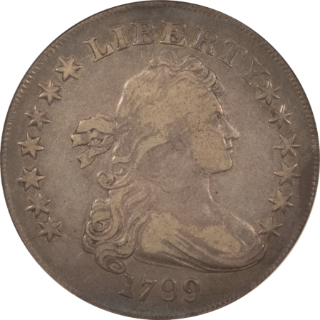 Dollars 1799 $1 DRAPED BUST DOLLAR – ANACS VF-20, OLD SOAP BOX HOLDER!