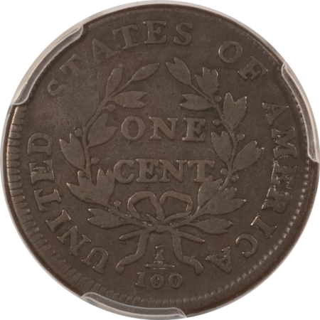 Draped Bust Large Cents 1800 DRAPED BUST LARGE CENT, S-202 – PCGS G-06, TOUGH VARIETY, SMOOTH EXAMPLE