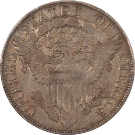 Early Halves 1806/5 DRAPED BUST HALF DOLLAR, O-101 LARGE STARS – PCGS VF-25, NICE EARLY HALF!