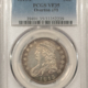 Early Halves 1808/7 CAPPED BUST HALF DOLLAR – PCGS AU-53, FLASHY & LUSTROUS!