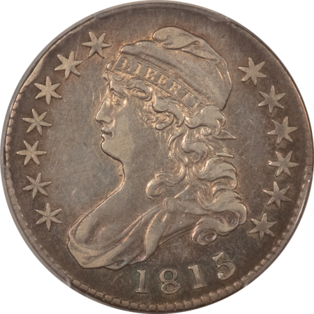 Early Halves 1815/2 CAPPED BUST HALF DOLLAR, O-101 – PCGS VF-35, KEY-DATE!