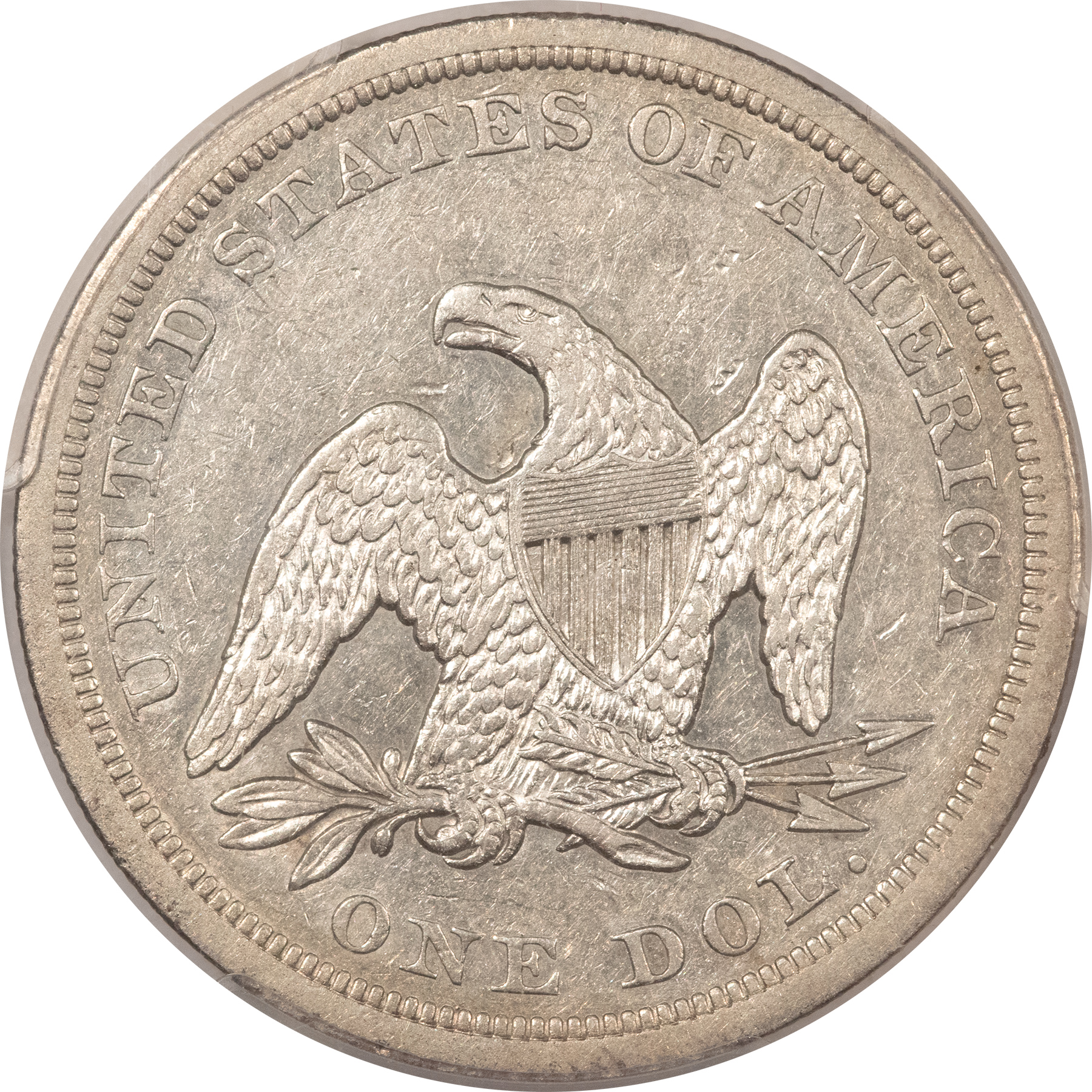 Dollars 1842 LIBERTY SEATED DOLLAR – PCGS XF-40, FLASHY W/ STRONG DETAILS! Dollars 1842 LIBERTY SEATED DOLLAR – PCGS XF-40, FLASHY W/ STRONG DETAILS!