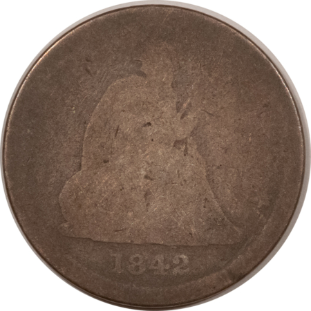 Liberty Seated Quarters 1842-O LIBERTY SEATED QUARTER, LARGE DATE – HONEST LOW GRADE, SCARCE!