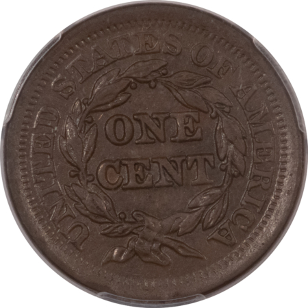 Braided Hair Large Cents 1852 BRAIDED HAIR LG CENT – PCGS AU-58, ORIGINAL PREMIUM QUALITY! CAC APPROVED!