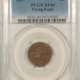Flying Eagle 1857 FLYING EAGLE CENT, OBV DIE CLASH W/ 50C, FS-402 S-9 (003) PCGS VF-20 GREAT!