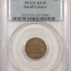 Flying Eagle 1858 FLYING EAGLE CENT, LARGE LETTERS – ANACS EF-45