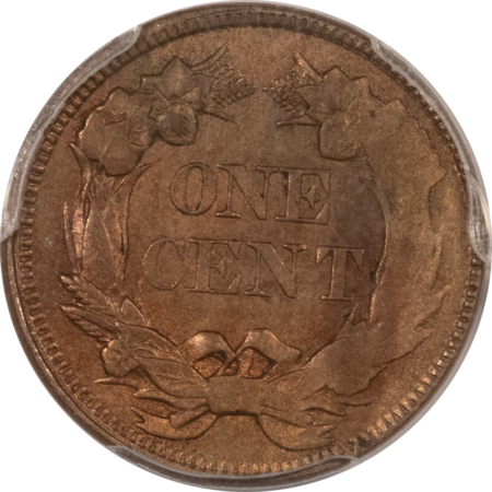 Flying Eagle 1858/7 FLYING EAGLE CENT, STRONG – PCGS MS-61, RARE! POP 3!