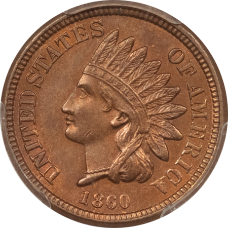 Indian 1860 INDIAN CENT – PCGS MS-62, PRETTY & PREMIUM QUALITY!