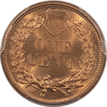 Indian 1861 INDIAN CENT – PCGS MS-65, LUSTROUS GEM!