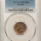 Indian 1864 INDIAN CENT, L ON RIBBON – PCGS AU-53