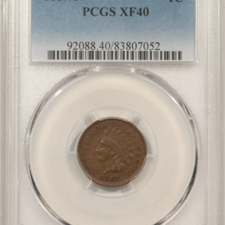 Indian 1867/67 INDIAN CENT – PCGS XF-40
