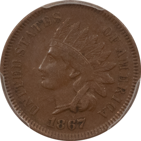 Indian 1867/67 INDIAN CENT – PCGS XF-40