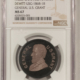1868 HORATIO SEYMOUR CAMPAIGN TOKEN, COPPER, DEWITT HS-1868-8, NGC MS-65 RD PL!