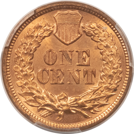 Indian 1870 INDIAN CENT, SHALLOW N – PCGS MS-64 RD, EAGLE EYE PHOTO SEAL, FULLY RED!