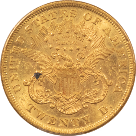 $20 1872 $20 LIBERTY GOLD DOUBLE EAGLE – PCGS AU-58, BETTER DATE!