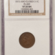 Indian 1874 INDIAN CENT – PCGS MS-62 BN, LOOKS CHOICE!