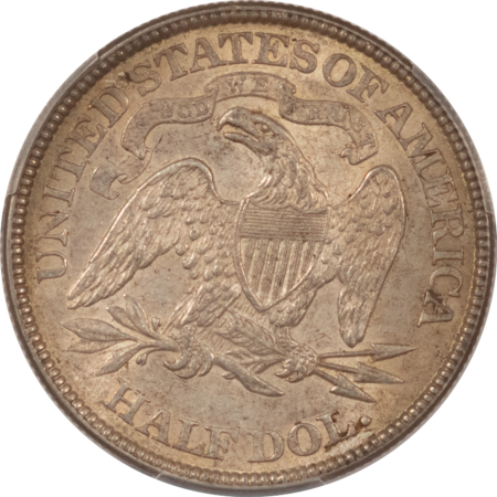 Half Dollars 1874 SEATED LIBERTY HALF DOLLAR WB-102 LG ARROWS PCGS AU-58 ORIGINAL & WHOLESOME