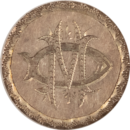 Dimes 1876 SEATED DIME LOVE TOKEN “MD” – HIGH GRADE & BEAUTIFUL INSCRIPTION!