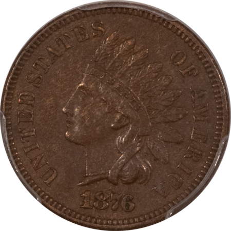 Indian 1876 INDIAN CENT – PCGS AU-50